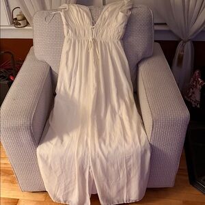 Lulu's Cream Goddess Dress